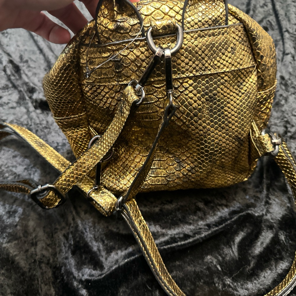 Gold Mini Backpack - Picture 3 of 10